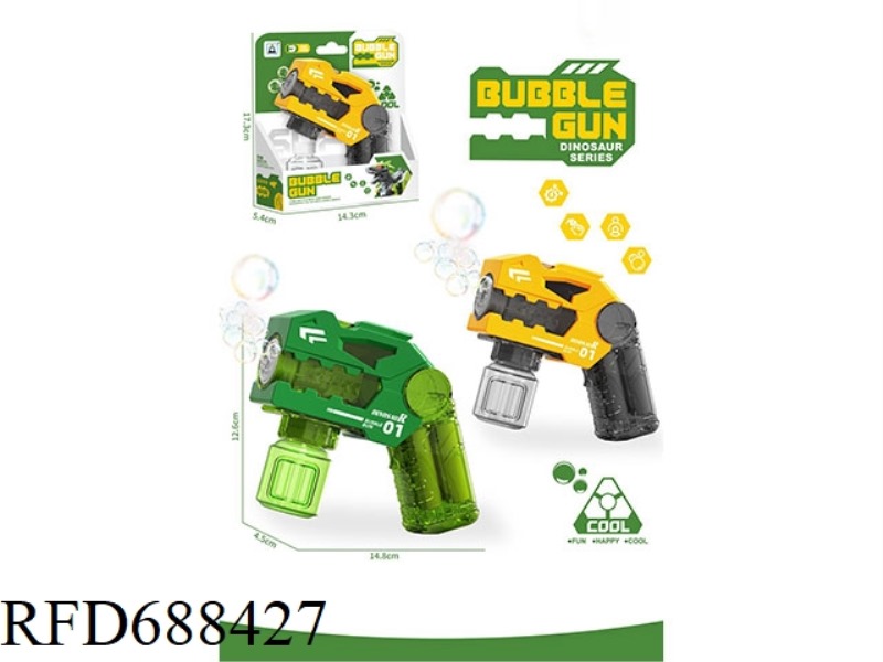 ELECTRIC LIGHT MECHA DINOSAUR BUBBLE GUN