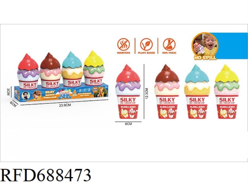 ICE CREAM WITHOUT SPILLING BUBBLES IN A BOTTLE