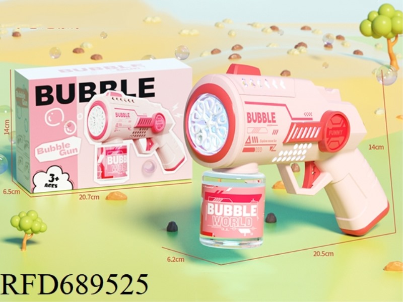 10-HOLE SCI-FI BUBBLE GUN, BATTERY-POWERED VERSION