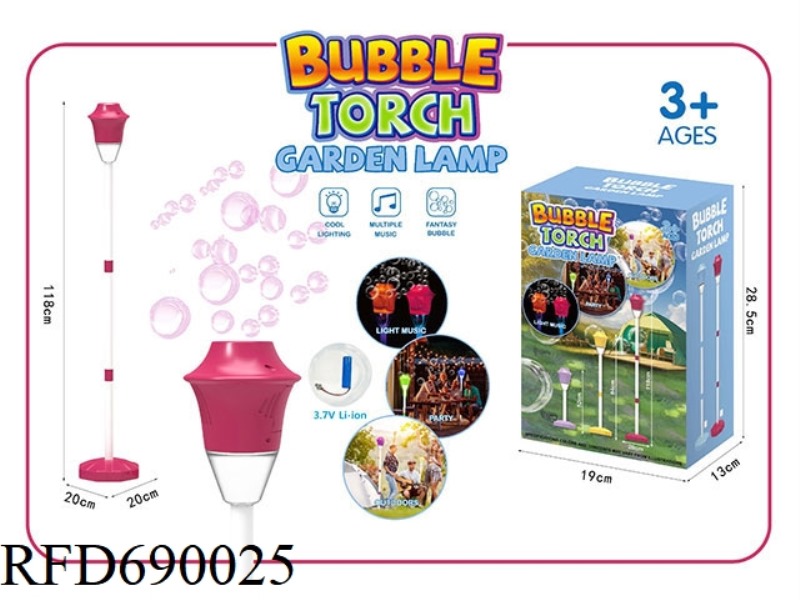 CROSS-BORDER OUTDOOR ELECTRIC SOUND AND LIGHT LARGE BUBBLE VOLUME GARDEN LAMP BUBBLE BLOWING LITHIUM