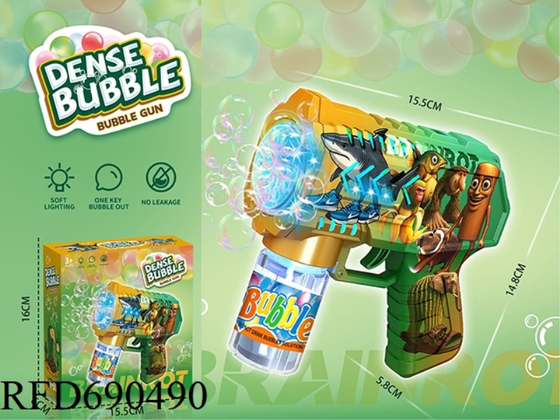 10 HOLE ELECTRIC LIGHT BUBBLE GUN (UV PRINTED SHANHAIJING STYLE)