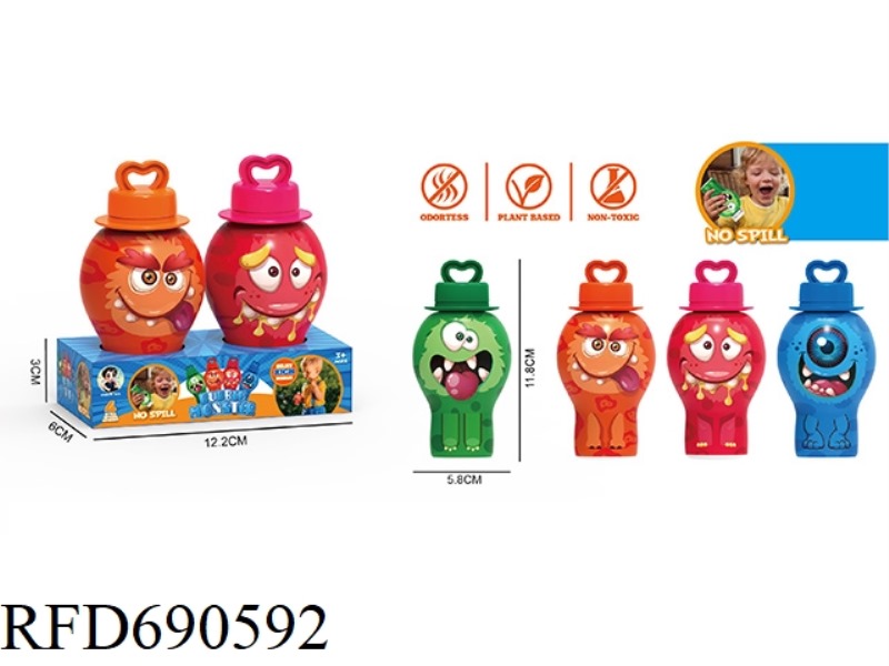 MONSTERS DON'T SPILL BUBBLE BOTTLES