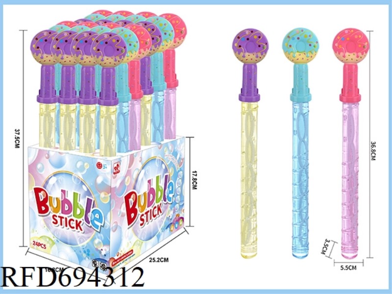 DONUT BUBBLE STICK 24PCS 120ML*1