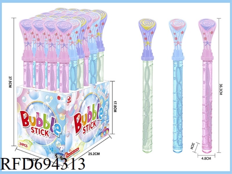 ROSE BUBBLE STICK 24PCS 120ML*1