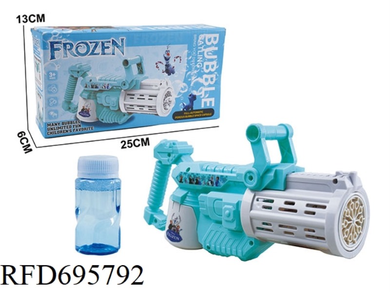 FROZEN GATLING BUBBLE GUN 118ML *1 (NOT INCLUDED IN 4AA)