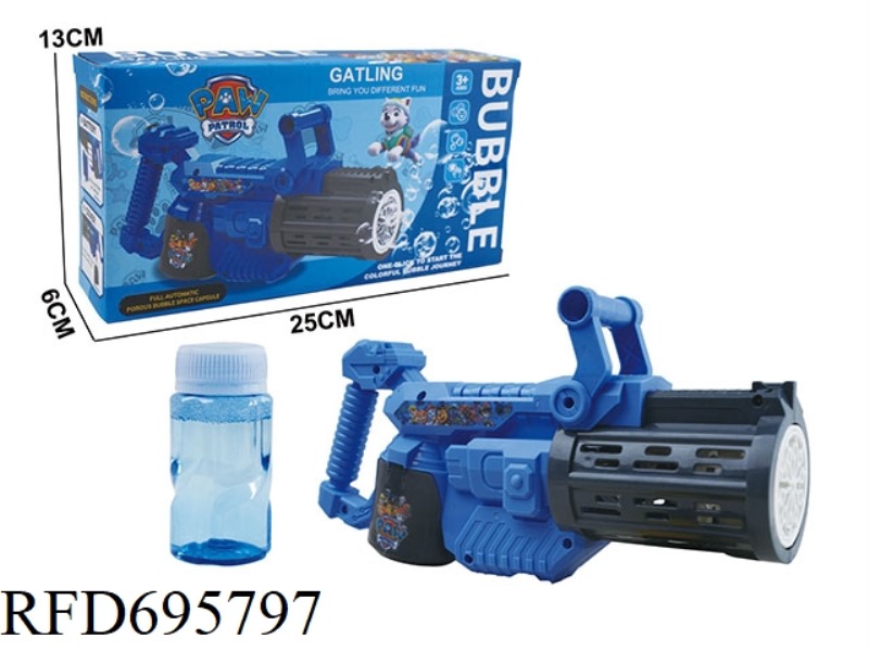 WANG WANG TEAM GATLING BUBBLE GUN 118ML *1 (NOT INCLUDED IN 4AA)