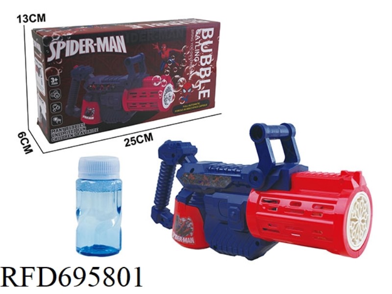 SPIDER-MAN GATLING BUBBLE GUN 118ML *1 (NOT INCLUDED IN 4AA)