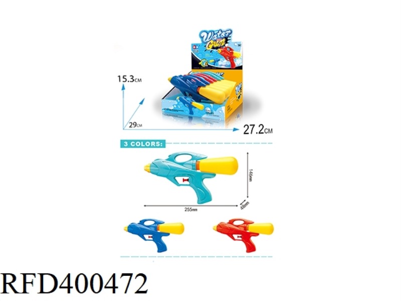 WATER GUN WITH OBLIQUE BOTTLE 6PCS