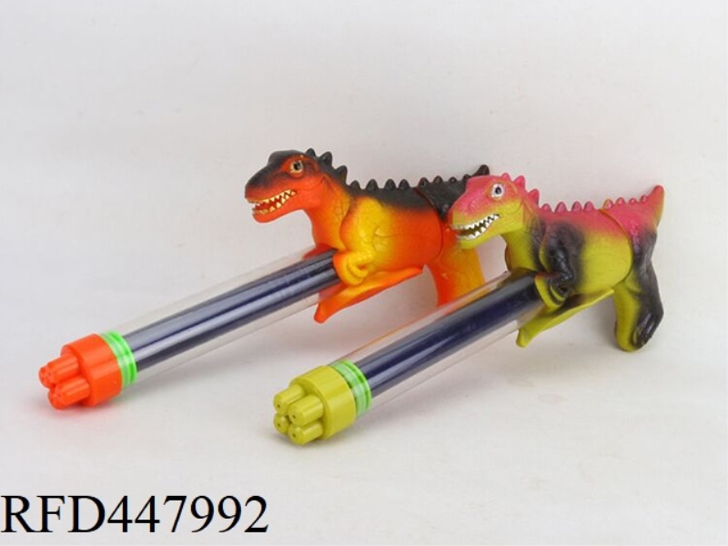 4 HOLE DINOSAUR TRANSPARENT TUBE WATER CANNON