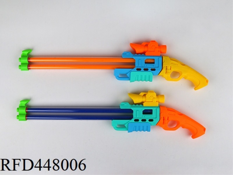 DOUBLE-BARRELED OPEN-BARREL GUN-TYPE WATER CANNON
