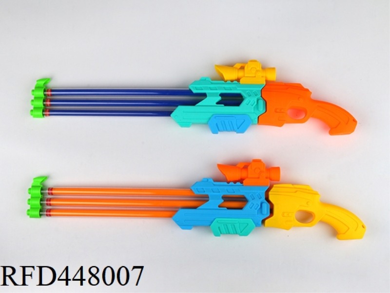 THREE-BARREL OPEN-BARREL GUN-TYPE WATER CANNON