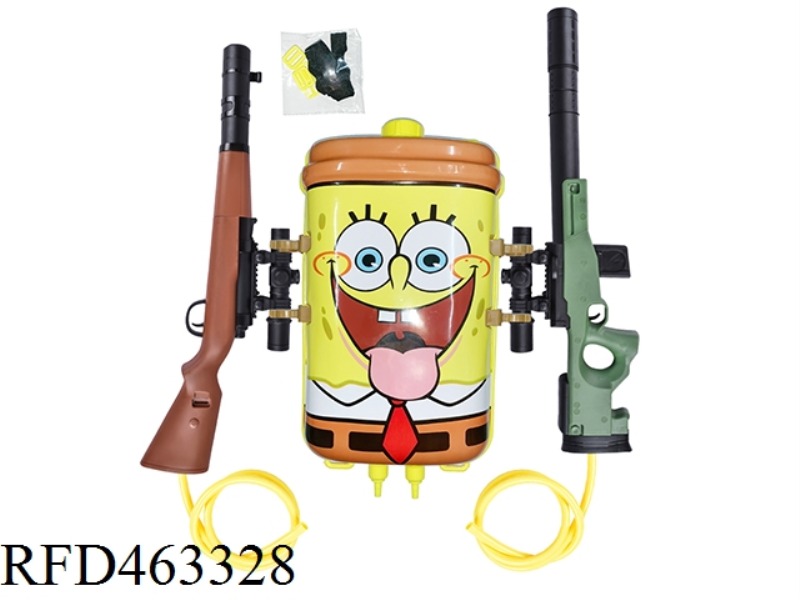 SPONGEBOBSQUAREPANTS DUAL GUN COLLECTABLE BACKPACK (CAPACITY ABOUT 3.2L)
