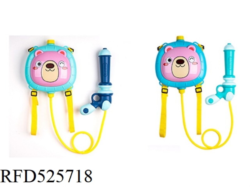 CARTOON BACKPACK WATER GUN (PURPLE AND BLUE)
