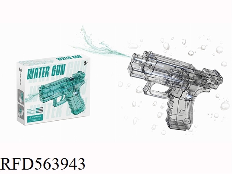 CLEAR GLOCK WATER GUN CLEAR GREY