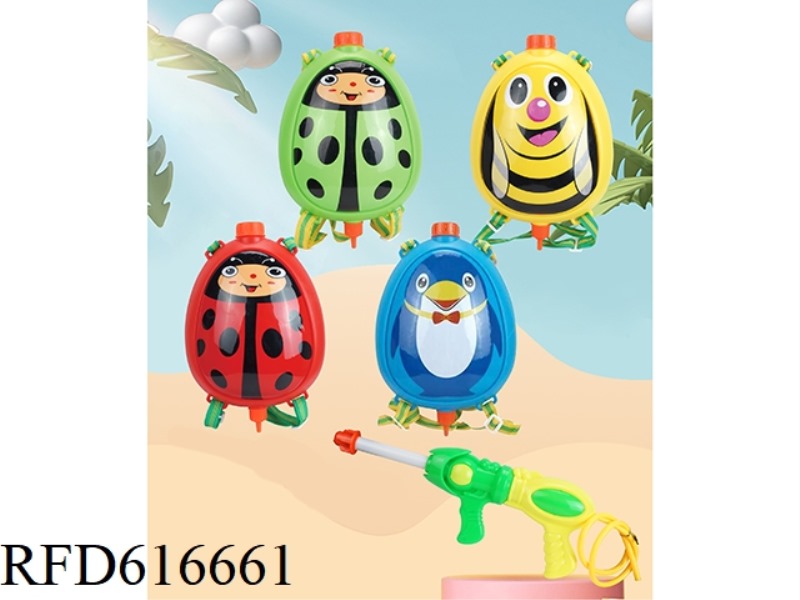 BEE, LADYBIRD, PENGUIN BACKPACK MIX (NEW GUN)