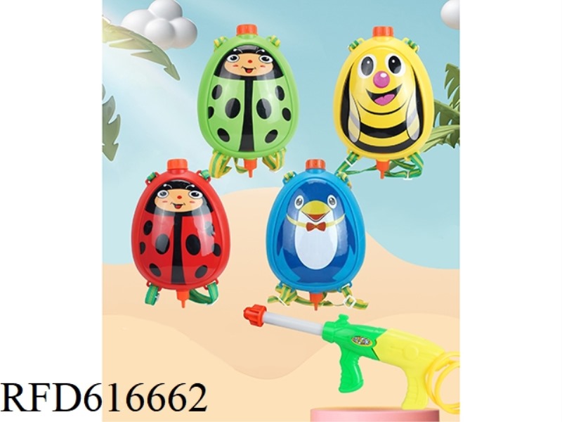 BEE, LADYBIRD, PENGUIN BACKPACK MIX (3386 GUNS)
