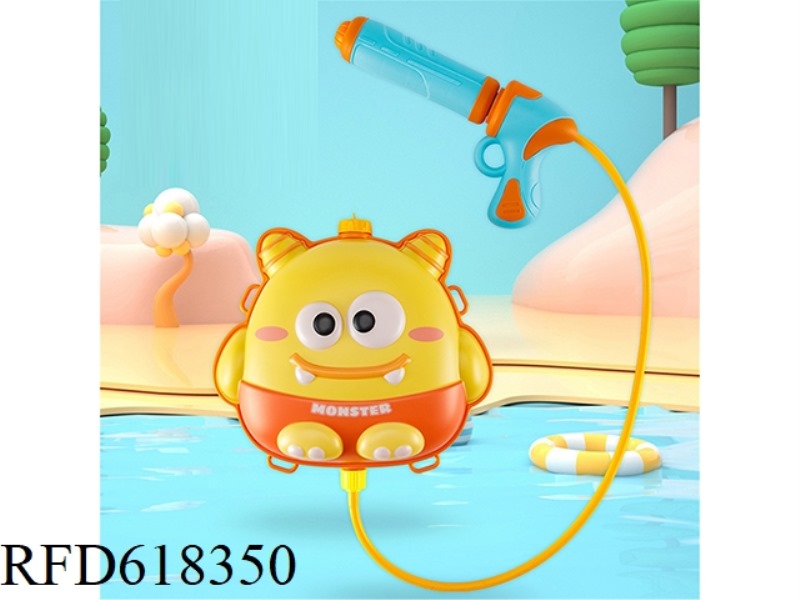 BIG MOUTH MONSTER PULLS BACKPACK WATER GUN