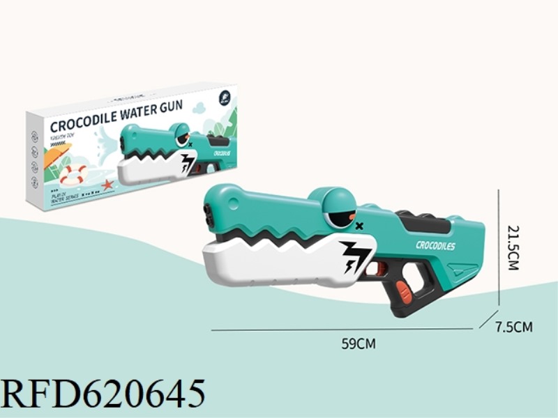 TUBA TIDE PLAYING CROCODILE WATER GUN - GREEN + GOGGLES