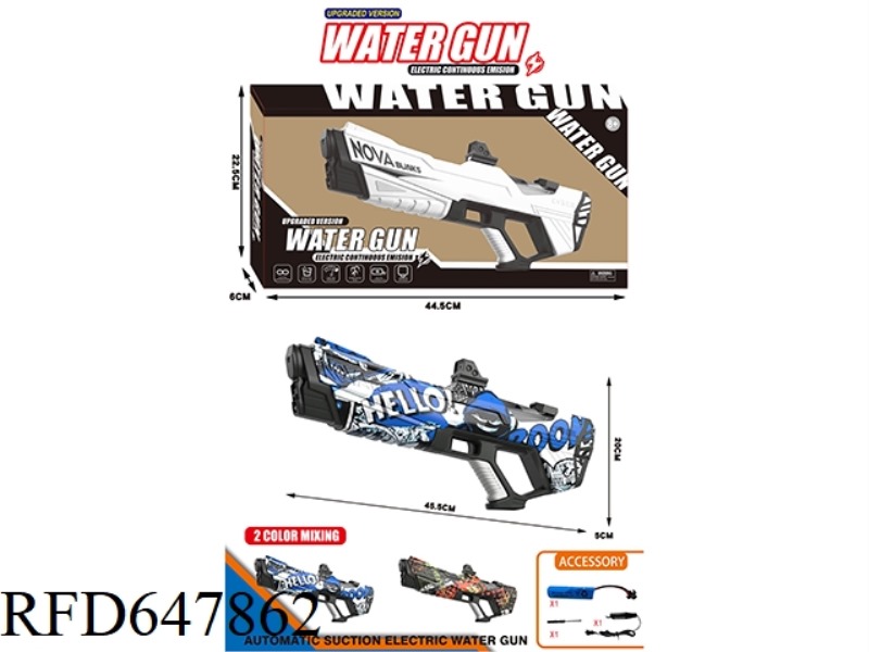 CAMOUFLAGE MODEL OF AUTOMATIC WATER SUCTION ELECTRIC WATER GUN (EXPANDABLE WATER TANK)