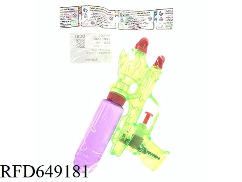 TRANSPARENT PVC BOTTLE WATER GUN