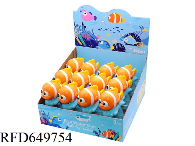 12 CLOWNFISH WATER GUNS