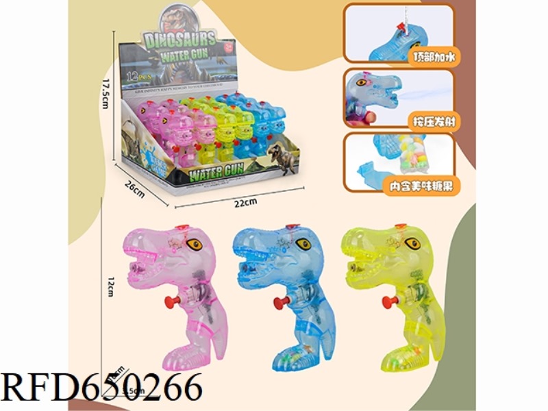 TRANSPARENT DINOSAUR WATER GUN