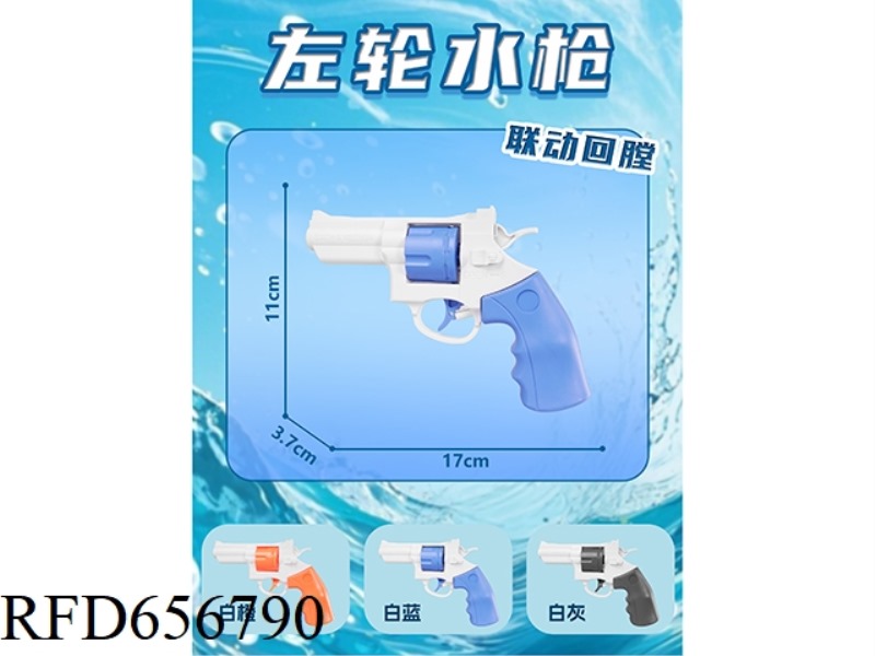 THE REVOLVER SQUIRT GUN IS LOADED IN TANDEM