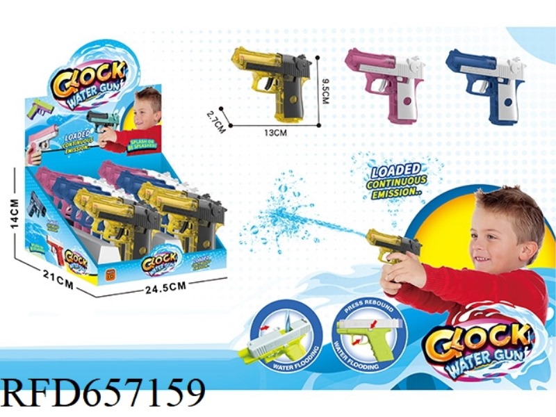 CLEAR DESERT EAGLE WATER GUN (12 PCS)