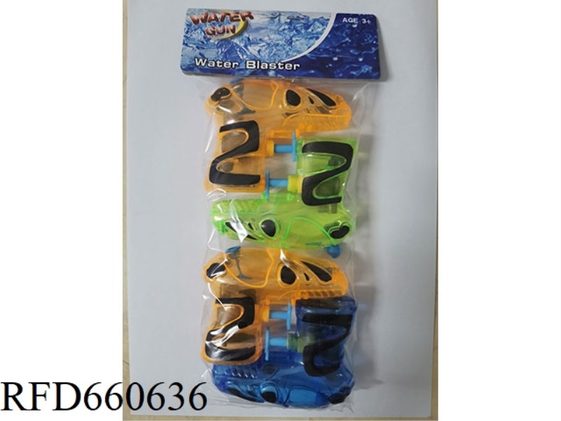 4 WATER GUNS (PP CARD BAG)