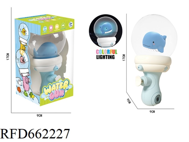 BOTTLE WATER GUN/BLUE WHALE (LIGHT SENSING/WATER LIGHT)