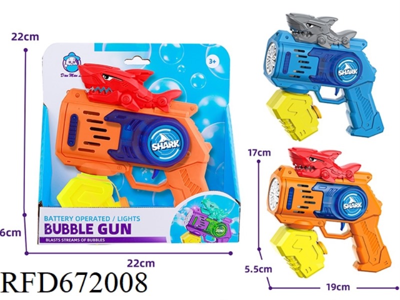 SMALL CANNON SHARK BUBBLE GUN