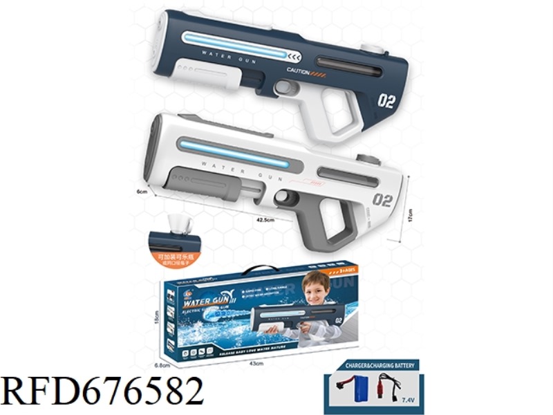 ELECTRIC WATER GUN WITH ELECTRIC CONTINUOUS FIRING AND MANUAL AUTOMATIC INTEGRATION