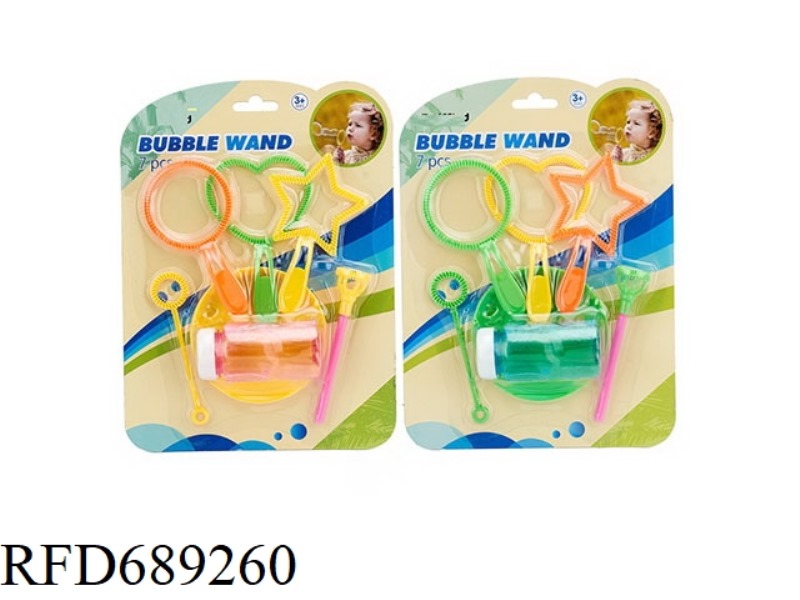 7-PIECE SET OF BUBBLE TRAY TOOLS, RANDOMLY COLORED