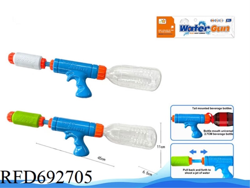 ECO-FRIENDLY BEVERAGE BOTTLE WATER GUN