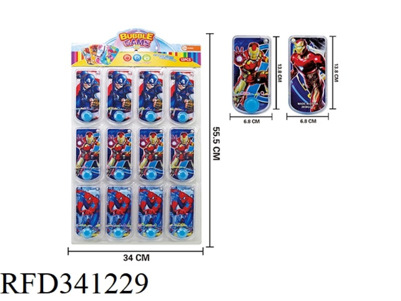 12 TRANSPARENT WATER MACHINES (AVENGERS)