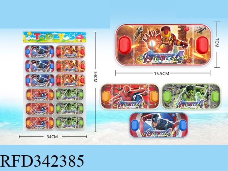 AVENGERS TRANSPARENT WATER MACHINE 12PCS