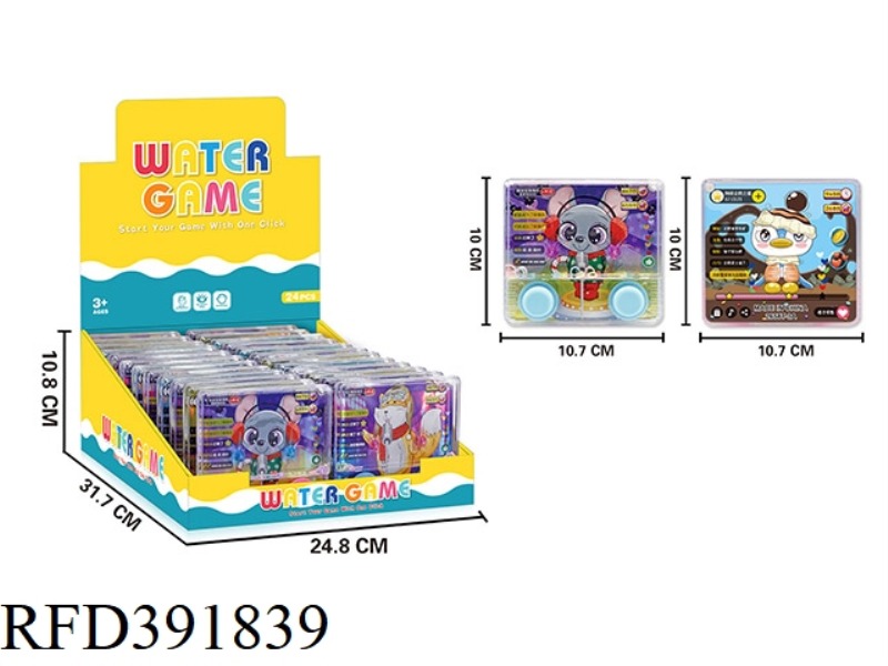 TRANSPARENT WATER GAME MACHINE (PET) 24PCS