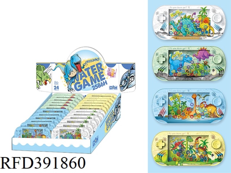 DINOSAUR TRANSPARENT WATER MACHINE 24PCS