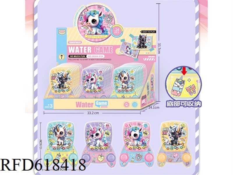 UNICORN TRANSPARENT WATER MACHINE (24 PACKS)