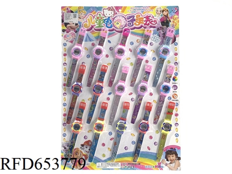 ELECTRONIC WATCH WITH METAL STRAP (15PCS)