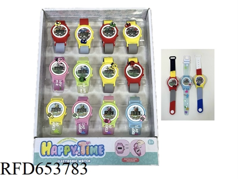 SLIDING DOLL ELECTRONIC WATCH