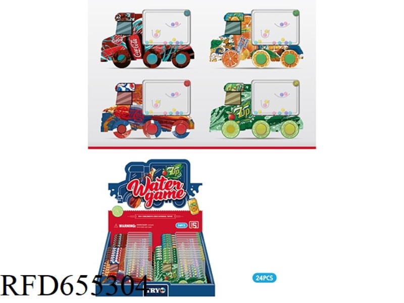 DRINK THEME CAR GAME WATER DISPENSER 24PCS