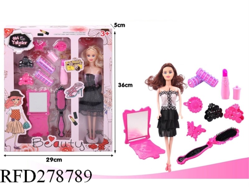 COSMETIC SET AND DOLL