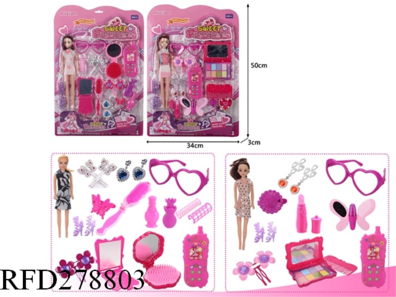 COSMETIC SET AND DOLL