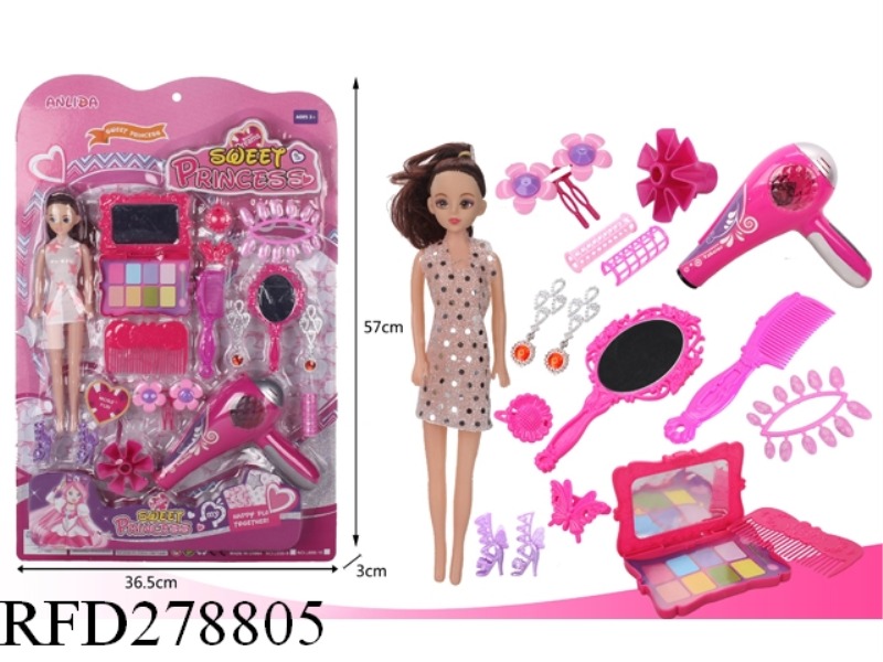 COSMETIC SET AND DOLL