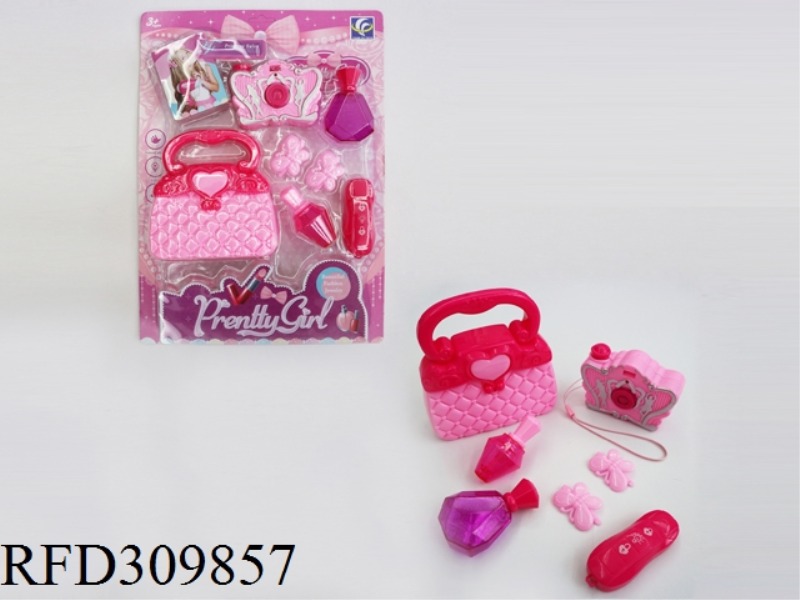 CAMERA ORNAMENT SET WITH LIGHT AND MUSIC 7PCS