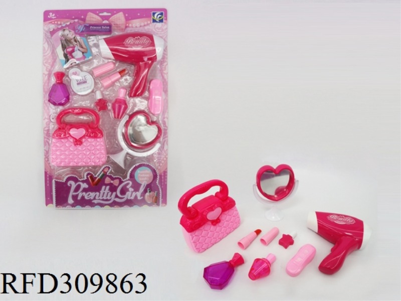 B/O HAIR DRYER ORNAMENT SET 9PCS