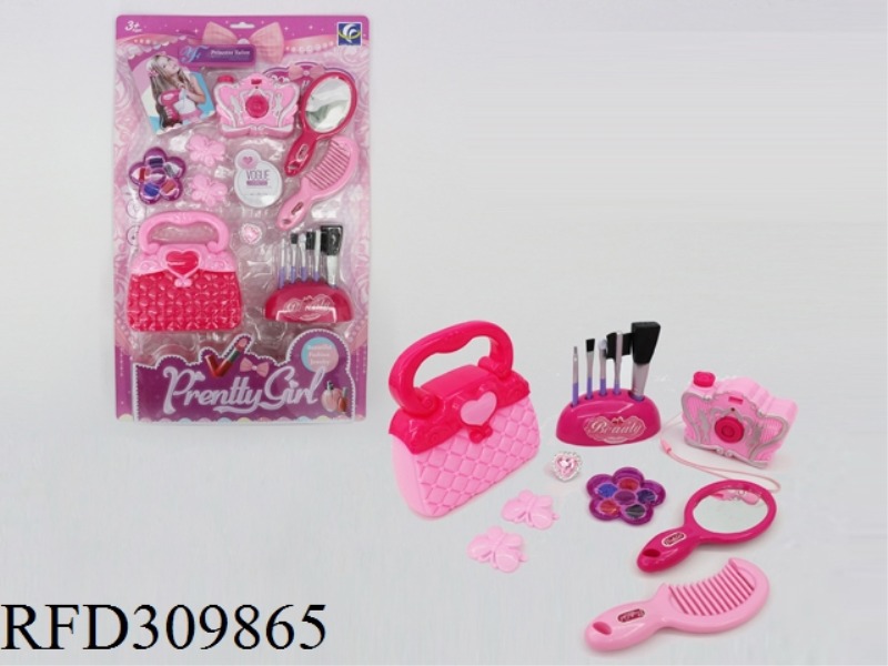 CAMERA ORNAMENT SET WITH LIGHT AND MUSIC 9PCS