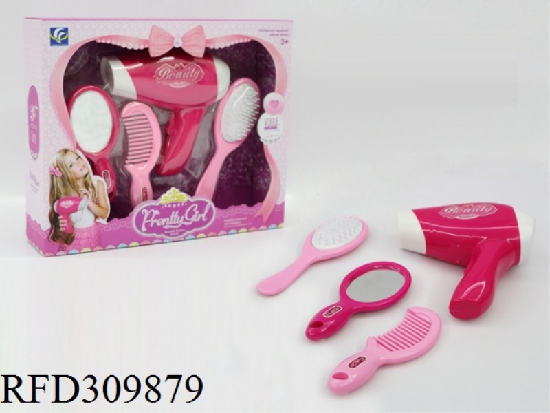 B/O HAIR DRYER ORNAMENT SET 4PCS