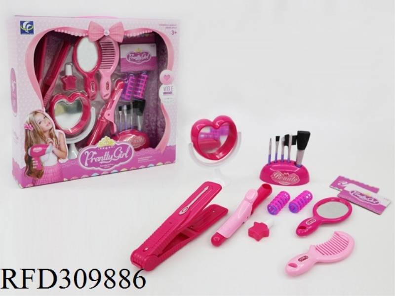 PULL HAIR STICK ORNAMENT SET WITH LIGHT 11PCS